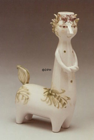 Wiinblad Kentaur, hånddekoreret, blå/hvid eller multi colour