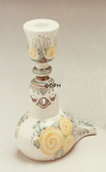 Wiinblad lysestage, Lysfugl, hånddekoreret, blå/hvid eller multi colour