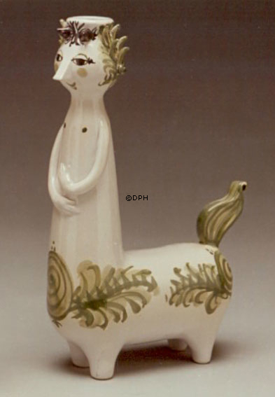 Wiinblad Kentaur, hånddekoreret, blå/hvid eller multi colour