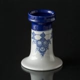 Wiinblad candlestick, Large, hand painted, blue/white No. 79