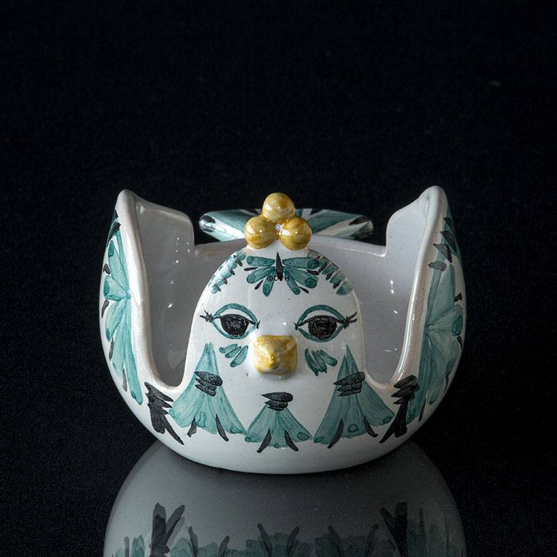 Wiinblad lysestage, Lysestage, Lysfugl, hånddekoreret, blå/hvid eller multi colour