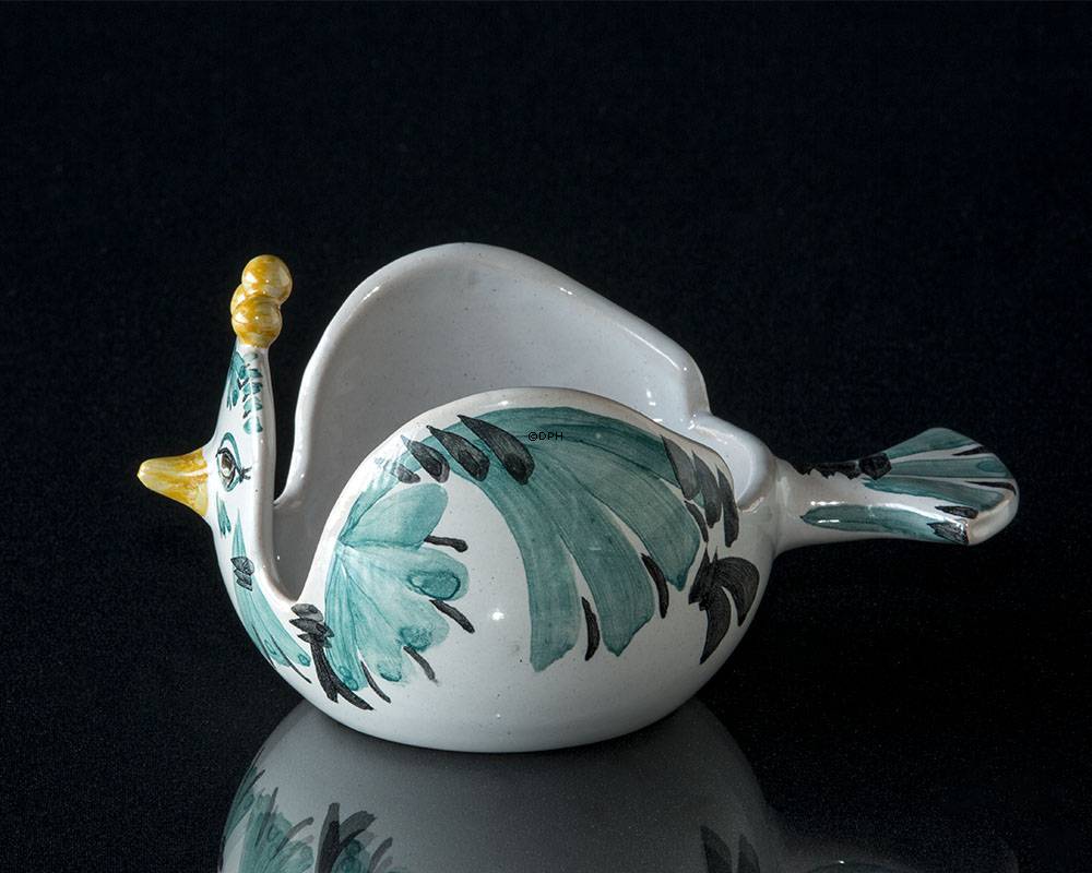 Wiinblad lysestage, Lysestage, Lysfugl, hånddekoreret, blå/hvid eller multi colour