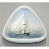 Copenhagen Denmark Lyngby Dish with Sailing Ship No. 111-2-54