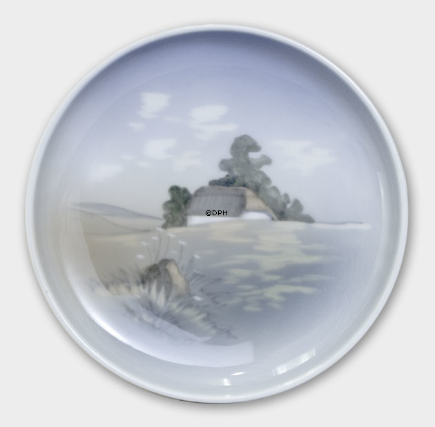 Skål med Landskab, Lyngby nr. 123-3