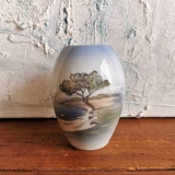 Lyngby vase with tree by the beach or stream No. 126-75