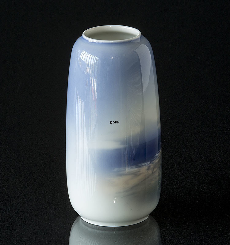 Vase med landskab og hav