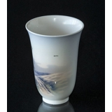 Lyngby Vase mit Windmühle und Landschaft Nr. 71-1-93