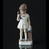 Girl with telephone "Gitte", Lyngby figurine No. 73