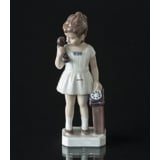 Girl with telephone "Gitte", Lyngby figurine No. 73