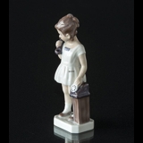 Girl with telephone "Gitte", Lyngby figurine No. 73