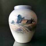 Lyngby Vase mit Hof Nr. 74-4-86