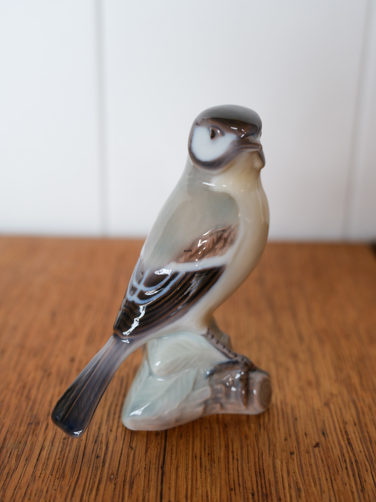 Fugl, Musvit/Blåmejse, Lyngby Porcelæn nr nr. 76