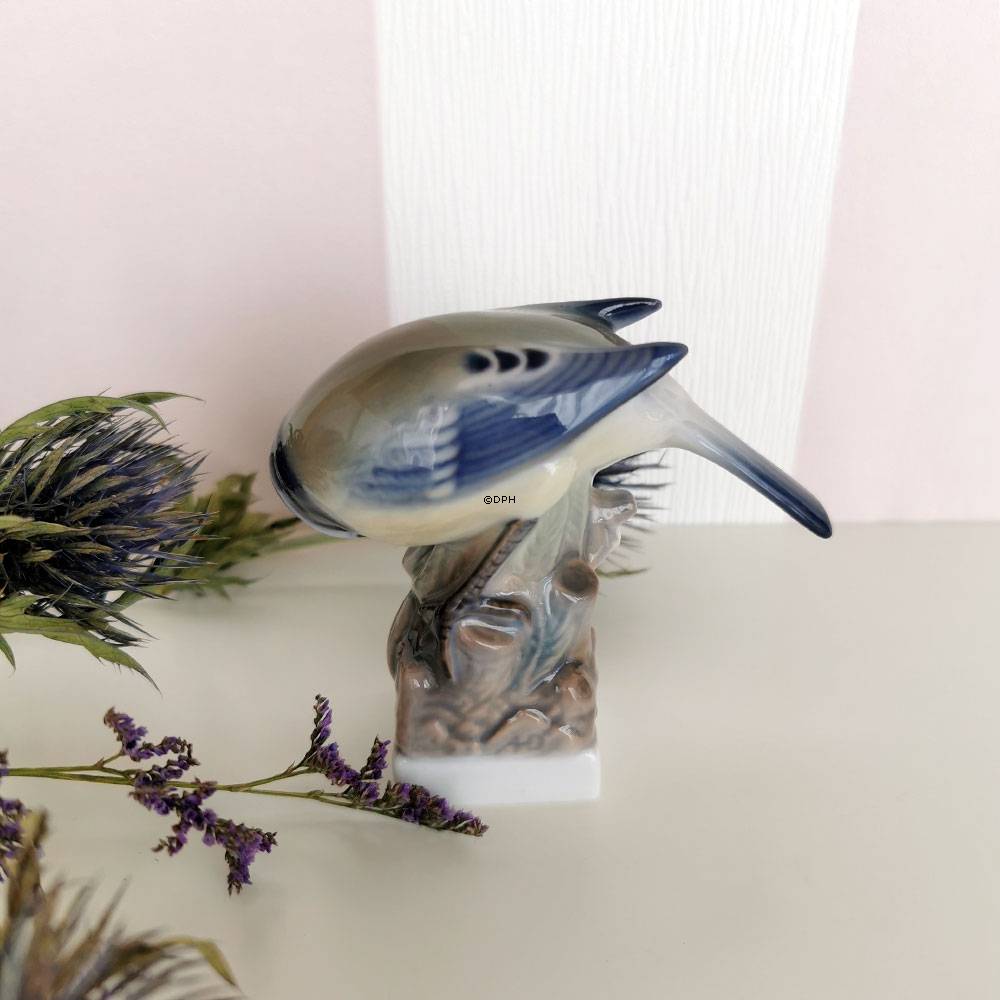 Fugl, Blåmejse, Lyngby Porcelæn nr nr. 78