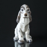 Cocker Spaniel, siddende, Lyngby figur nr. 85