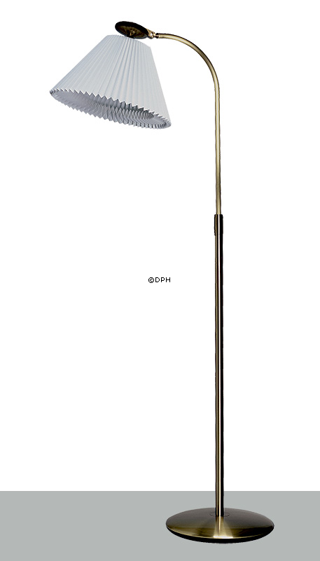 Le Klint 340 Teleskoplampe i messing med lampeskærm, brugt - Udgået af produktion