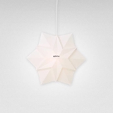 Le Klint Star made of white plastic with white plast cord, small