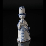 Wiinblad Figur, handbemalt, Blau / Weiß