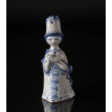 Wiinblad figur, Moster Ella, hånddekoreret, blå/hvid
