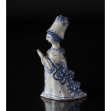 Wiinblad Figurine, hand painted, blue/white