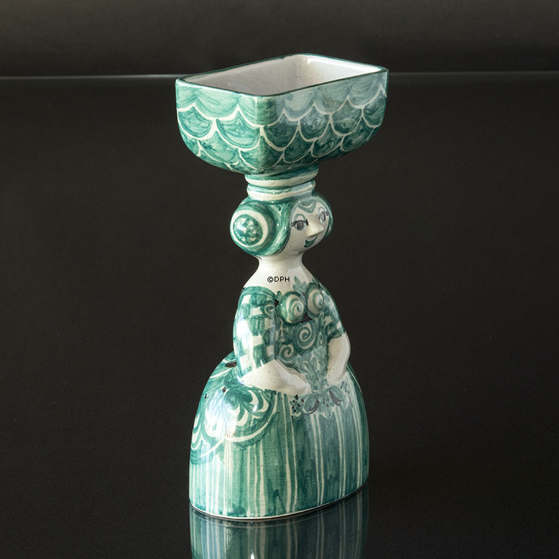 Wiinblad Æggekone, hånddekoreret, blå/hvid eller multi colour