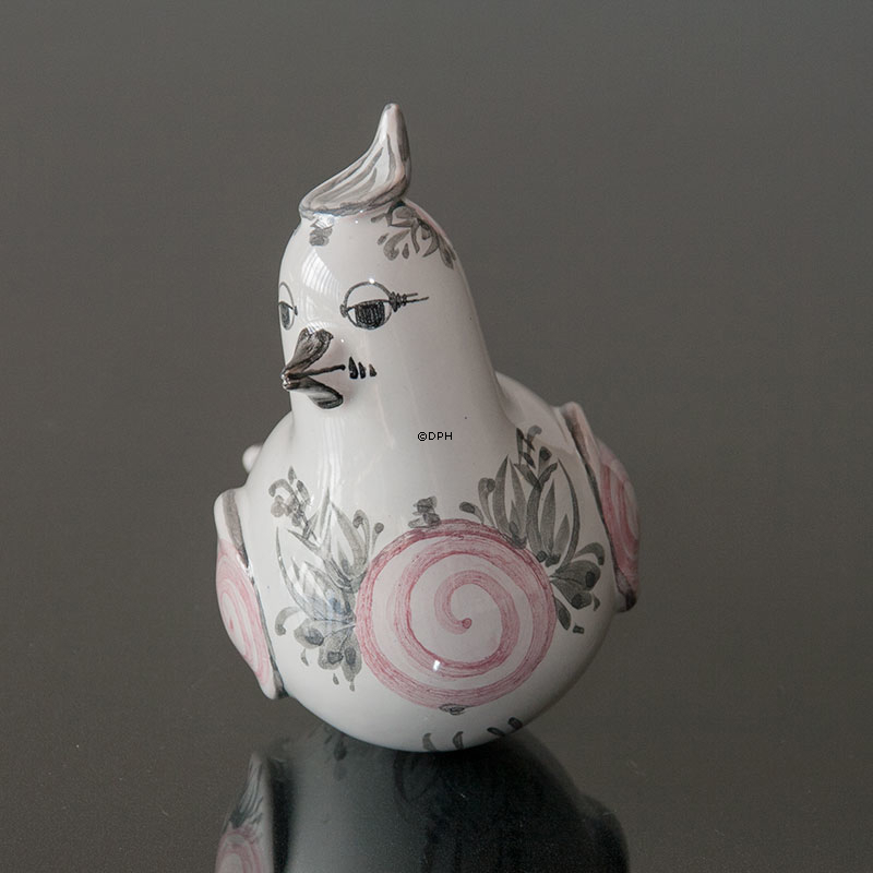 Wiinblad Flyvende fugl, hånddekoreret, blå/hvid eller multi colour