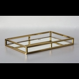 Rectangular Tray Gilded with Mirror, Large