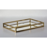 Rectangular Tray Gilded with Mirror, Large