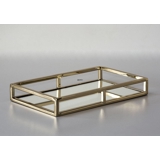 Rectangular Tray Gilded with Mirror, Small