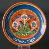 1981 Nittsjö Swedish Christmas plate