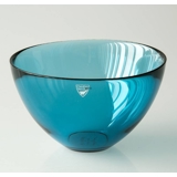 Orrefors Fuga bowl in blue glass