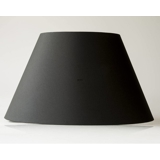 Oval lampeskærm 20 cm i højden, sort chintz stof