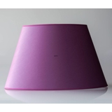 Oval lampshade height 26 cm, purple chintz fabric