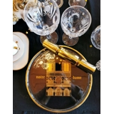 1970 Orrefors årsplatte i glas, Motiv i guldstreg: Notre Dame!!!!