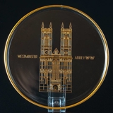 1971 Orrefors annual glass plate, Westminster Abbey