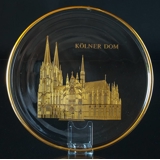 1973 Orrefors annual glass plate, Kolner Cathedral