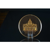 1975 Orrefors årsplatte i glas, Basilica Di San Pietro