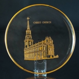 1976 Orrefors annual glass plate, Christ Church