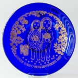 1976 Orrefors Morther's day glass plate