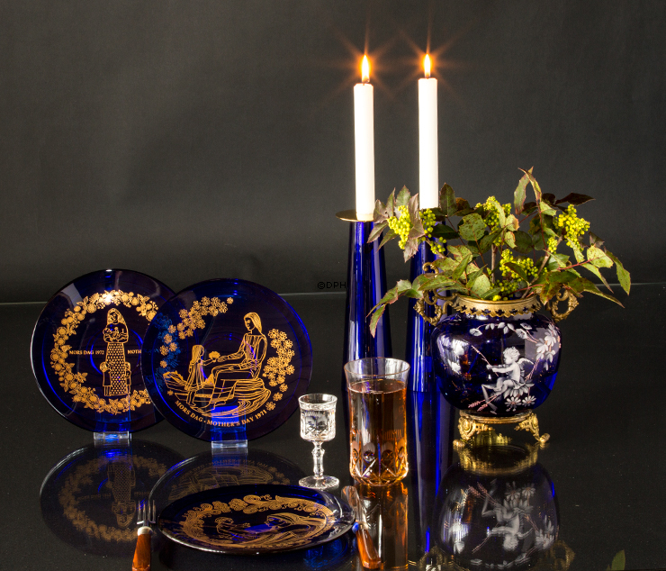 1978 Orrefors mors dag platte i glas