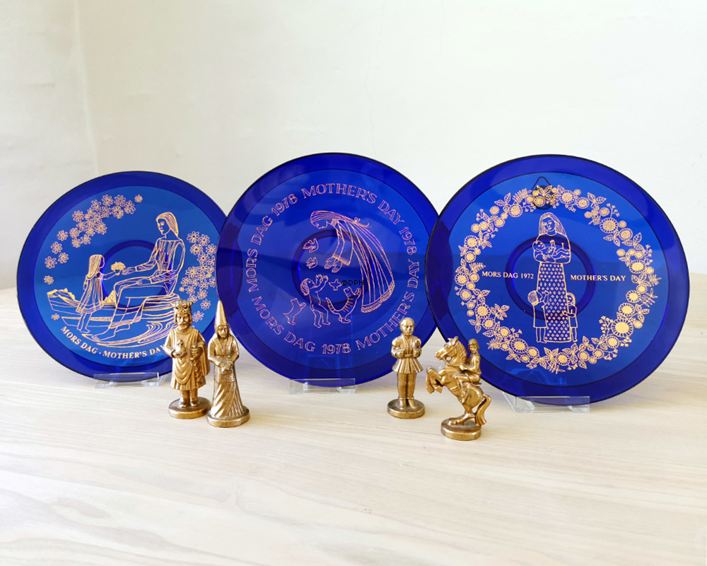 1978 Orrefors mors dag platte i glas