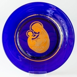 1971 Kosta Boda annual glass plate, The Virgin Mary and the Child