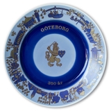 Porsgrund Anniversary Plate Gothenburg 350th Anniversary 1971 Large