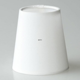Round cylindrical lampshade height 11 cm, white chintz fabric