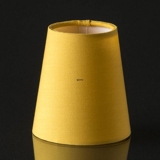 Round cylindrical lampshade height 11 cm, yellow chintz fabric