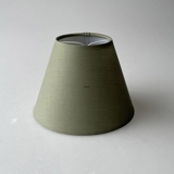 Round lampshade height 13 cm, green chintz fabric