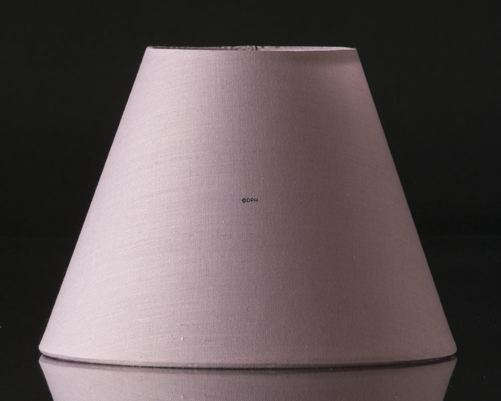 Rund lampeskærm 13 cm i højden, rosa chintz stof