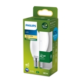 Philips Ultra Efficient LED kertepære E14 2.3W 485 lm (svarer til 40 watt) Varm Hvidt Lys 2700k 50000 timer)