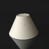 Round lampshade height 15 cm, off white Flax fabric