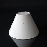 Round lampshade tall model height 15 cm, white chintz fabric