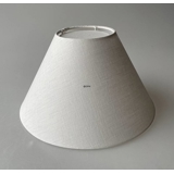 Round lampshade height 16 cm, off white Flax fabric